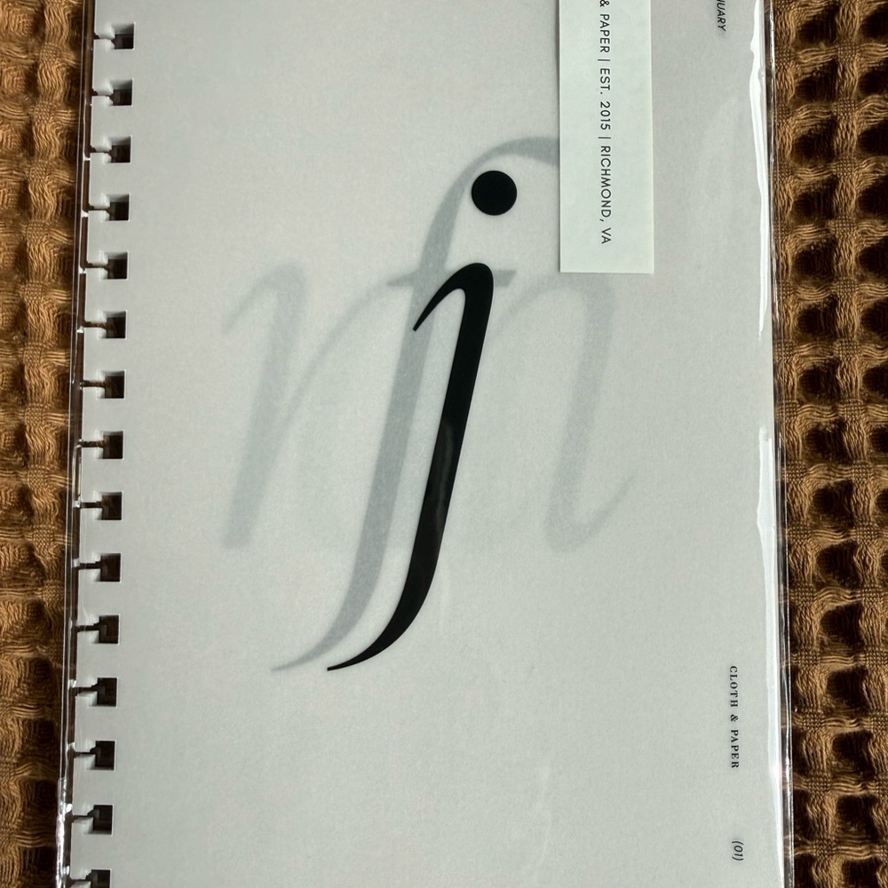 Cloth & Paper Monthly Insert Overlays Spiral